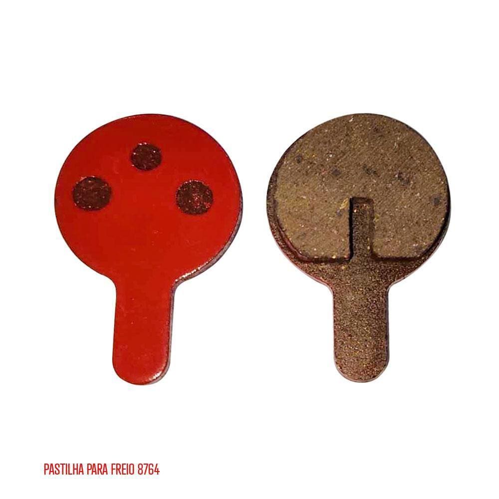 Par Pastilha Redonda Freio Disco Mecanico Paco Bike