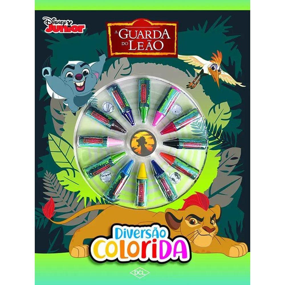 Livro Disney Cores - A Guarda do Leão | Kion e Amigos