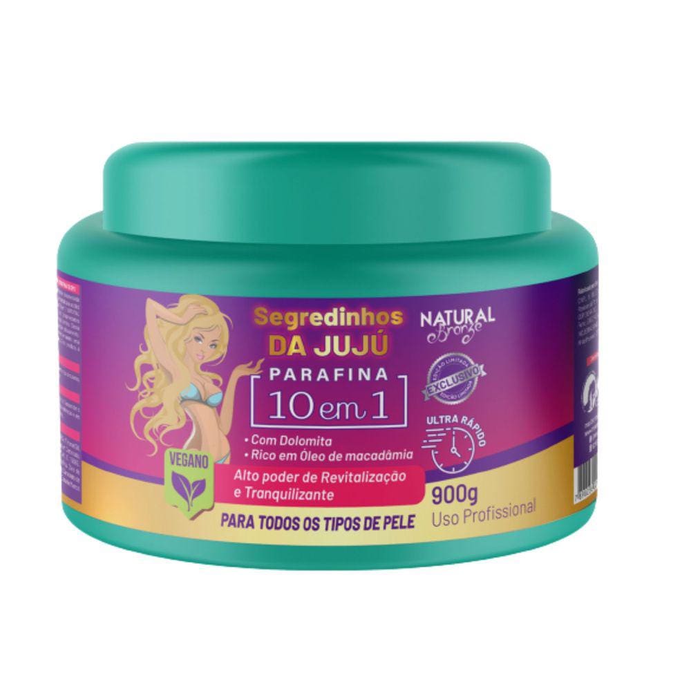Parafina 10 em 1 Segredinhos da Juju 900g - NATURAL BRONZE COSMÉTICOS