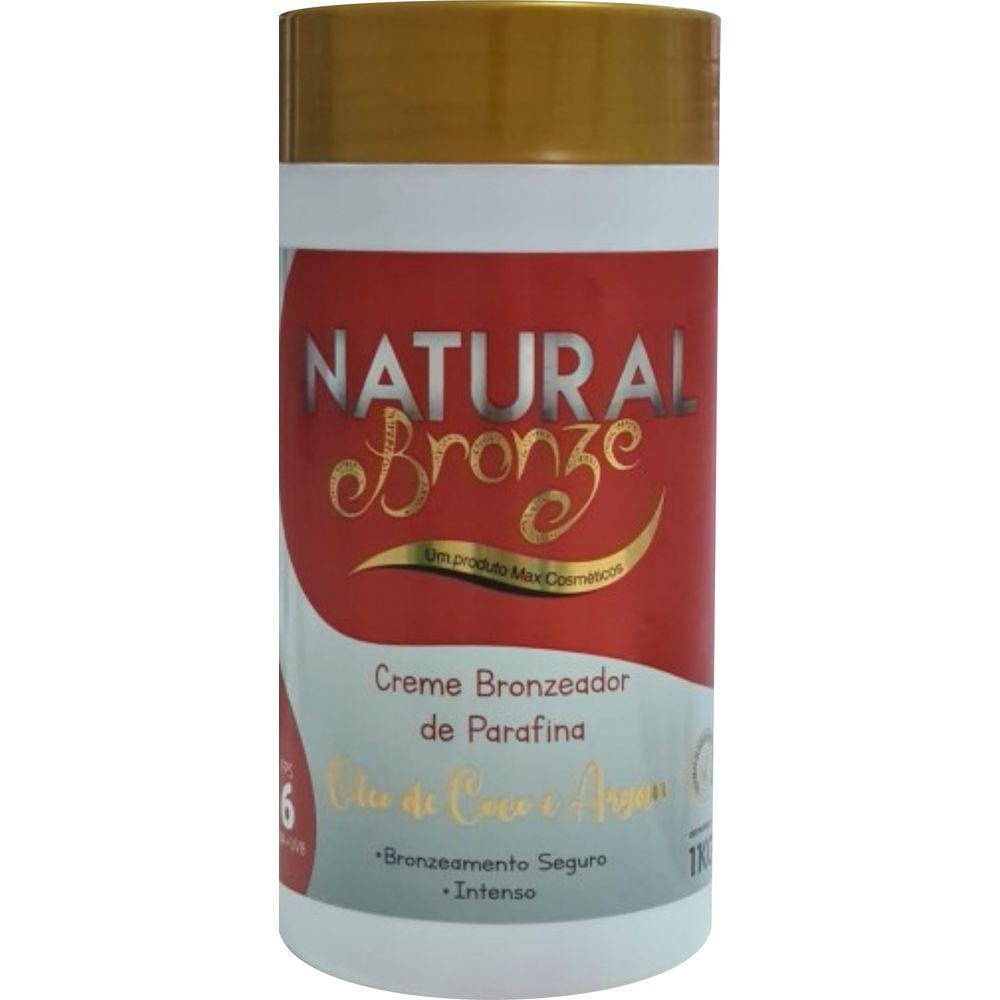 Creme Bronzeador Óleo de Coco e Argan 1Kg - NATURAL BRONZE COSMÉTICOS