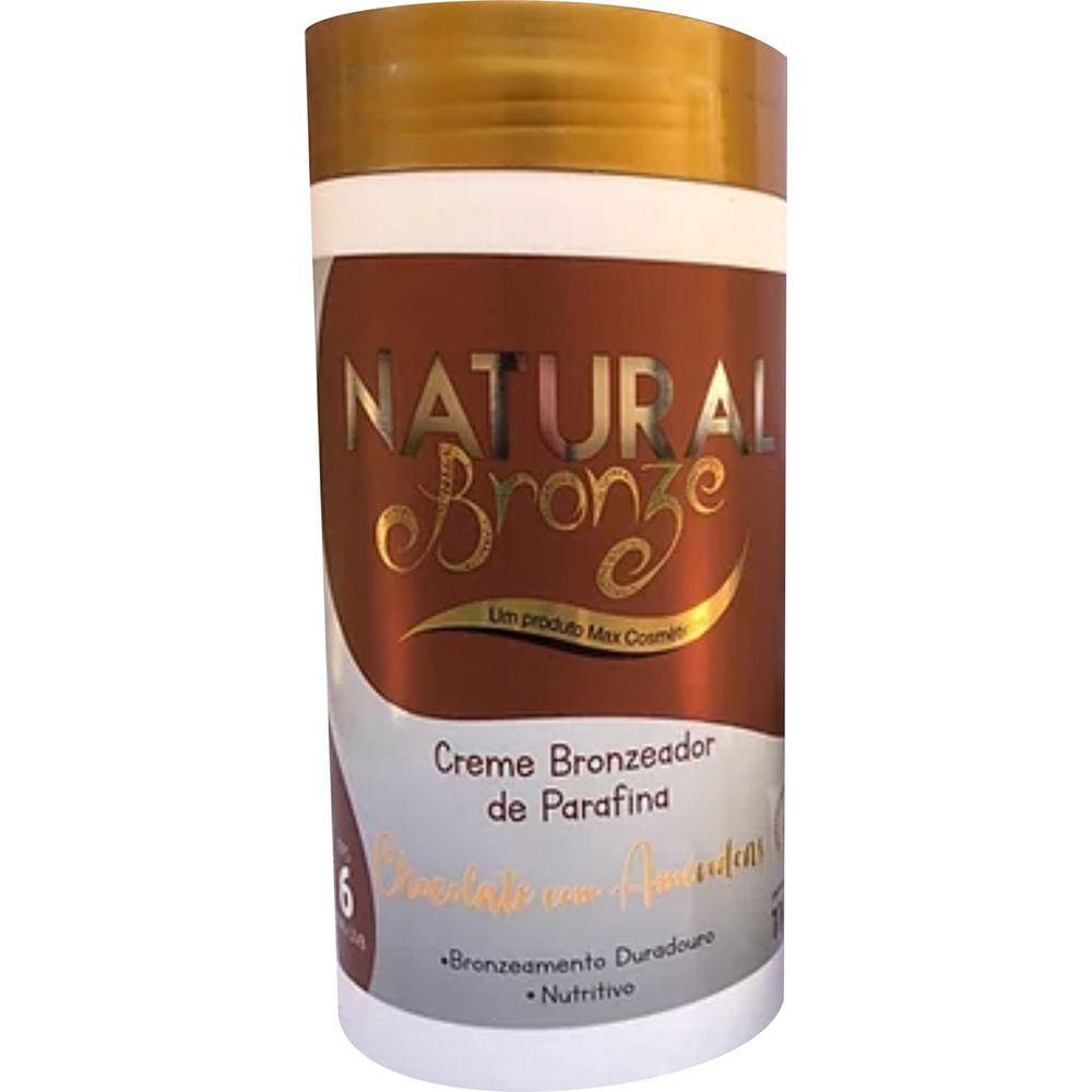 Creme Bronzeador de Parafina Chocolate com Amêndoas 1kg - NATURAL BRONZE COSMÉTICOS