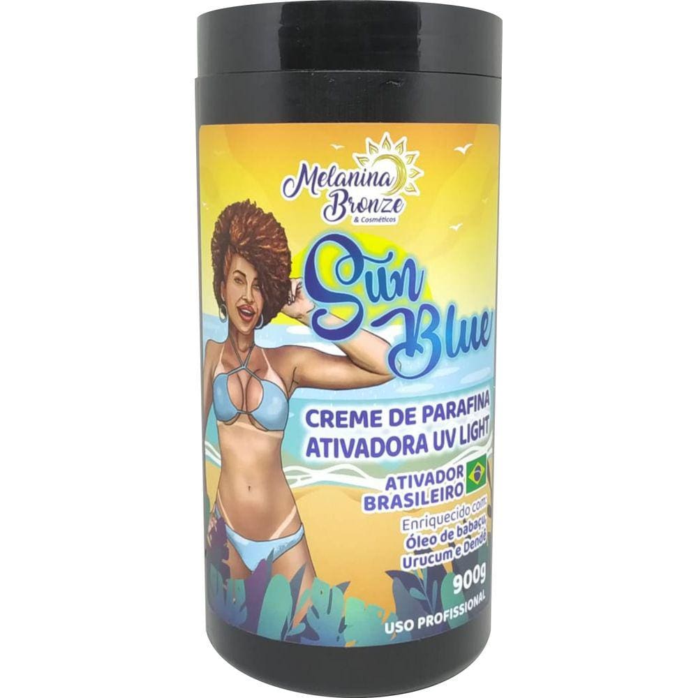 Sun Blue Creme de Parafina Ativadora UV Light 900g - MELANINA COSMÉTICOS