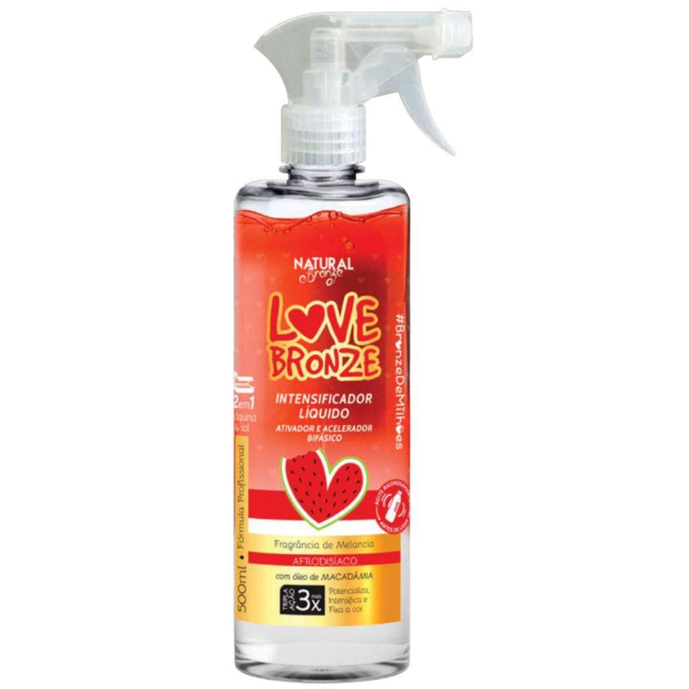 Intensificador Love Bronze 500ml - NATURAL BRONZE COSMÉTICOS