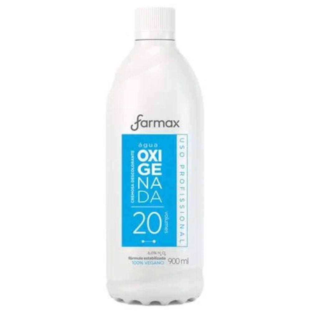 Água Oxigenada Cremosa 20 Volumes 900ml - FARMAX COSMÉTICOS