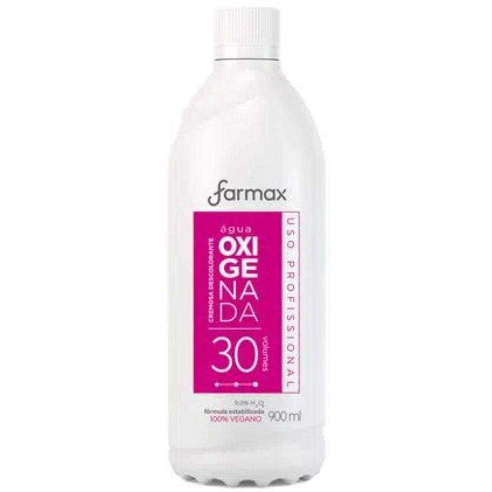 Água Oxigenada Cremosa 30 Volumes 900ml - FARMAX COSMÉTICOS