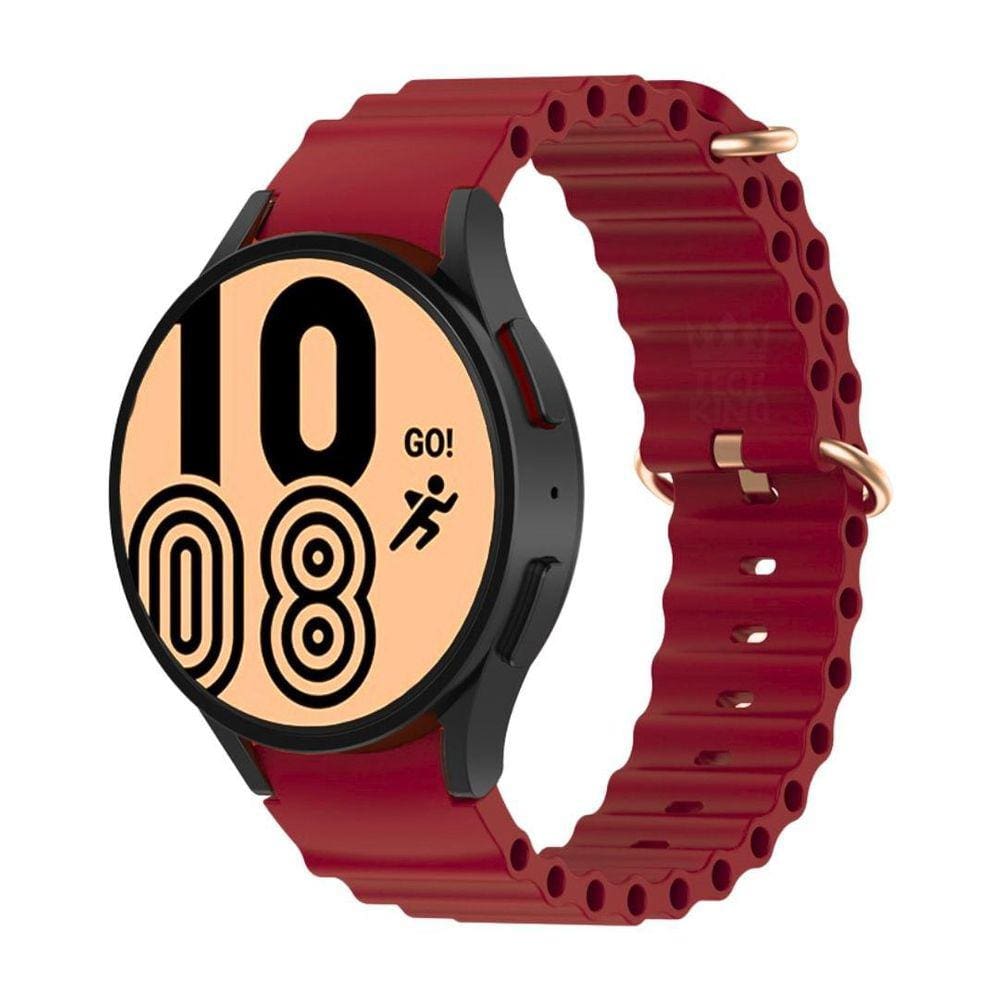 Pulseira De Silicone Ondulada Para Galaxy Watch4 44 Sm-R870