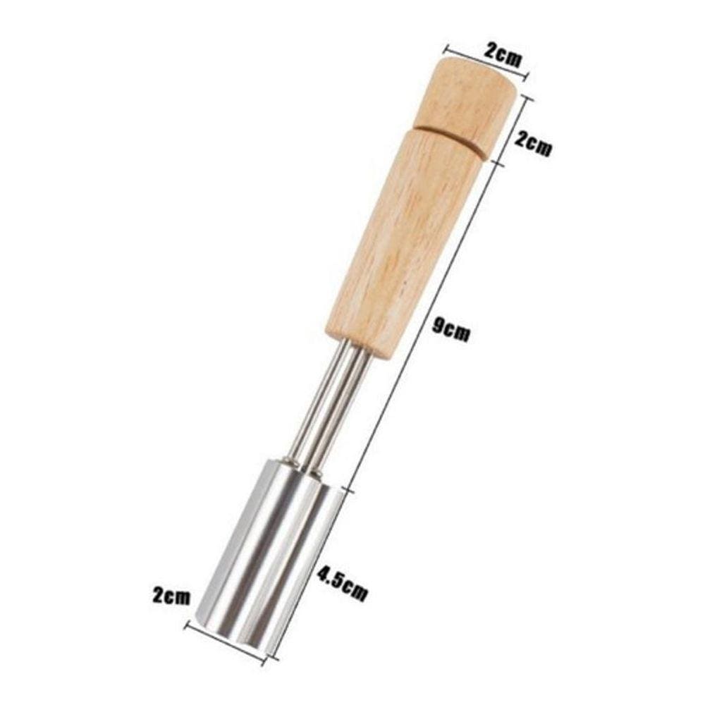Cortador De Inox Com Cabo De Madeira Forma Estrela