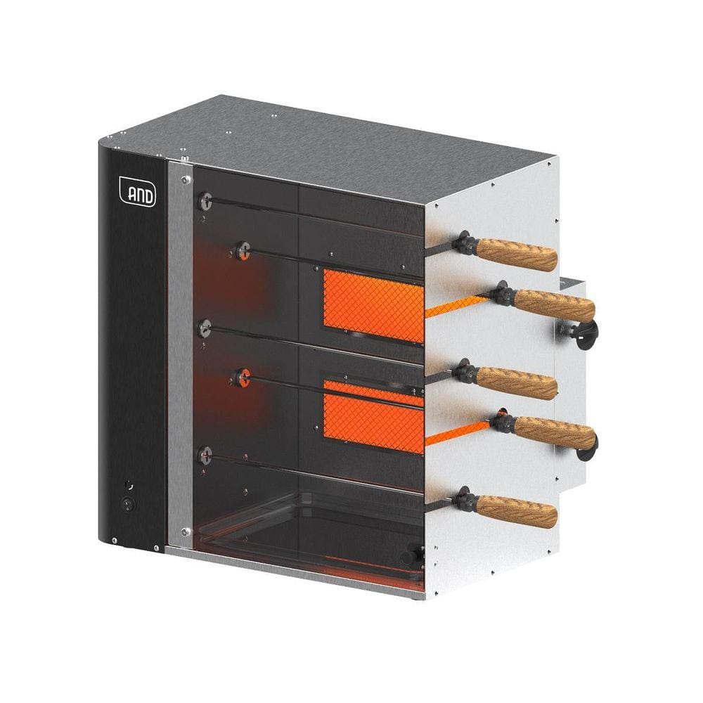 Churrasqueira Rotativa a Gás 5 Espetos 10kg - Anodilar