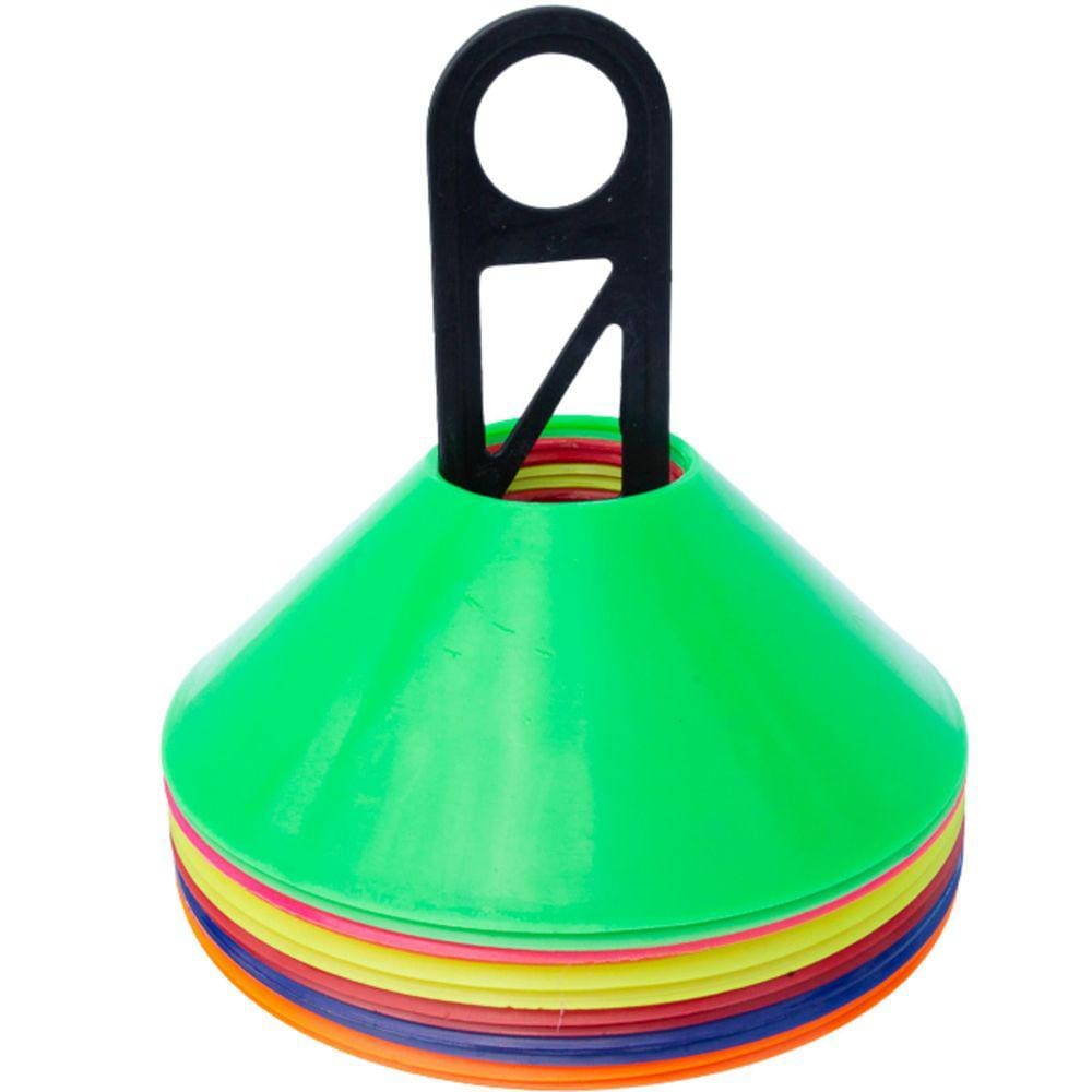 Kit 10 Cones Chinesinho Com Suporte Para Ginastica Funcional