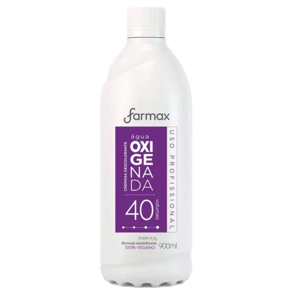 Água Oxigenada Cremosa 40 Volumes 900ml - FARMAX COSMÉTICOS