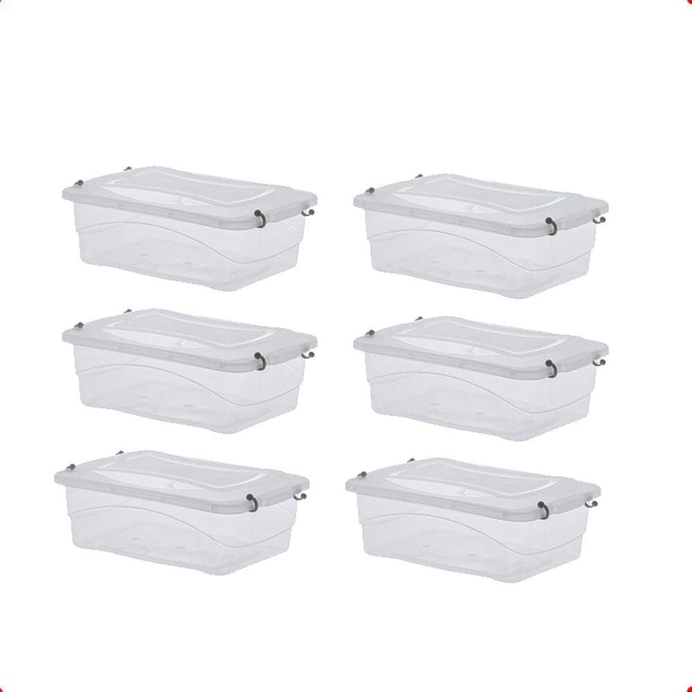 Kit 6 Caixa Organizadora Decorativa Multiuso 2,5 Litros