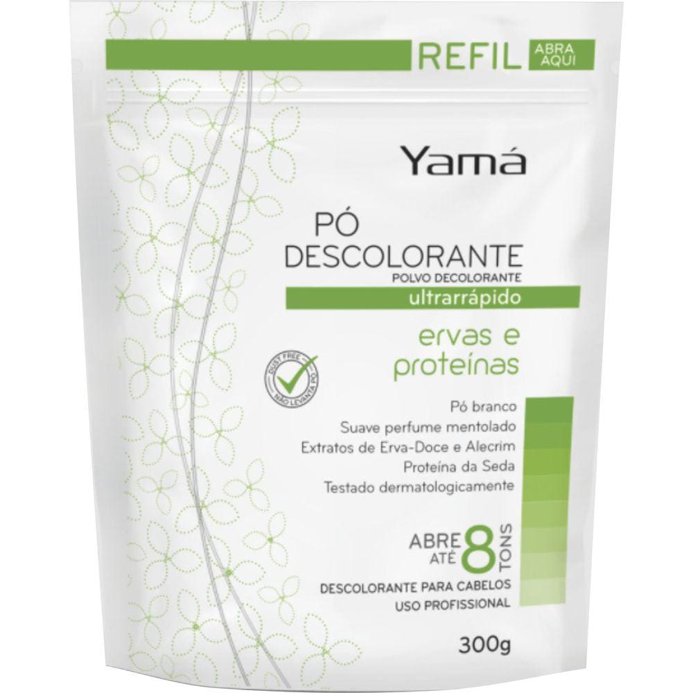 Pó Descolorante Ervas e Proteínas 300g - YAMÁ COSMÉTICOS