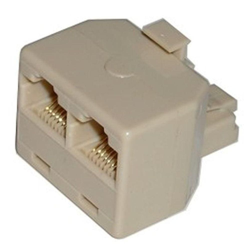 Adaptador T - Duplicador RJ45 - para Cabo de Rede - 100Mbps - 1 macho x 2 fêmea