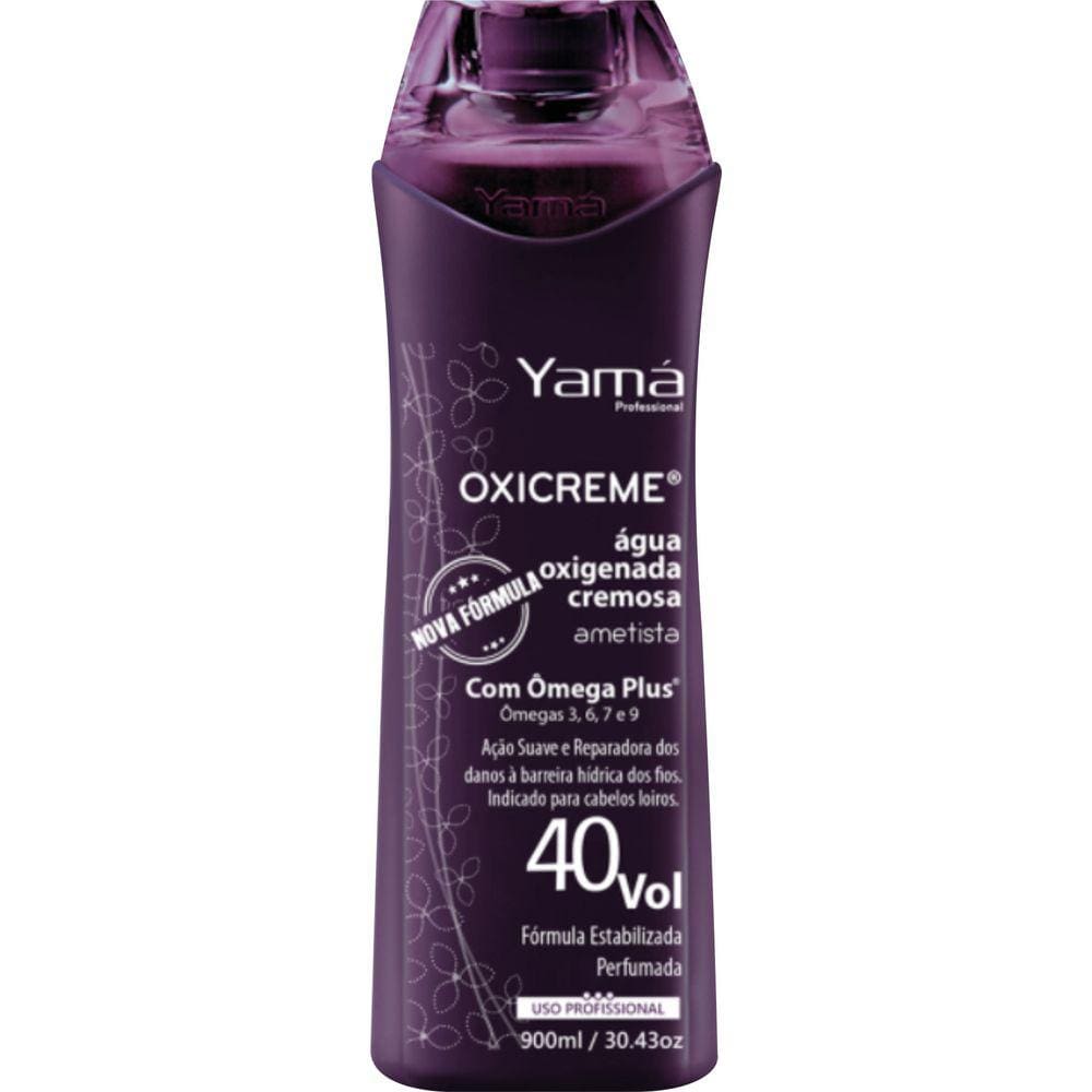 Água Oxigenada Cremosa Ametista 40vol 900ml - YAMÁ COSMÉTICOS