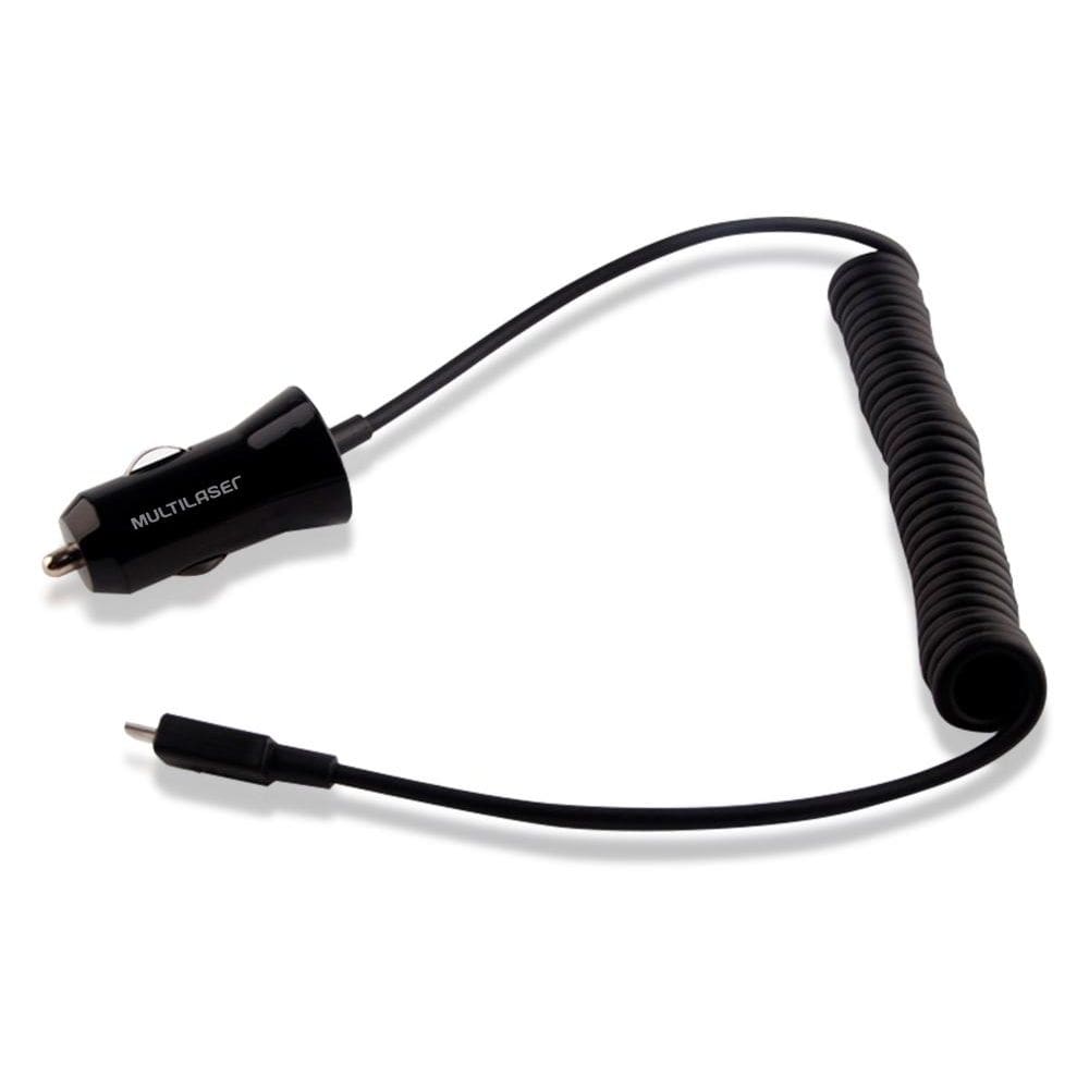 Carregador Veicular USB - com 1 porta USB - 2A - Multilaser CB083