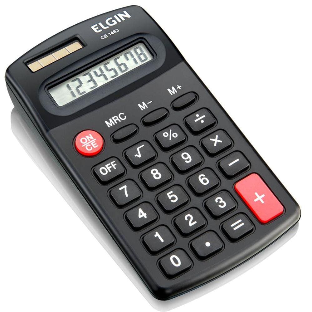 Calculadora de Mesa Elgin CB-1483 - Alimentação Solar e Bateria - 42CB14830000