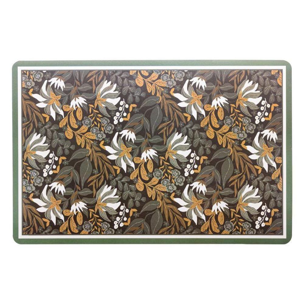Lugar Americano Plástico Green Garden Estampado 43,5X28,5 Cm