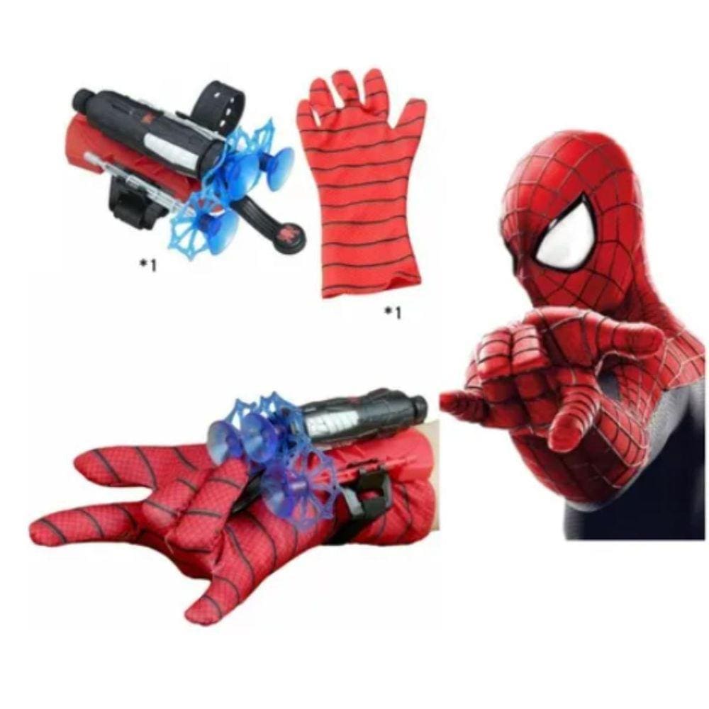 Lançador De Disco Homem Aranha Com Luva