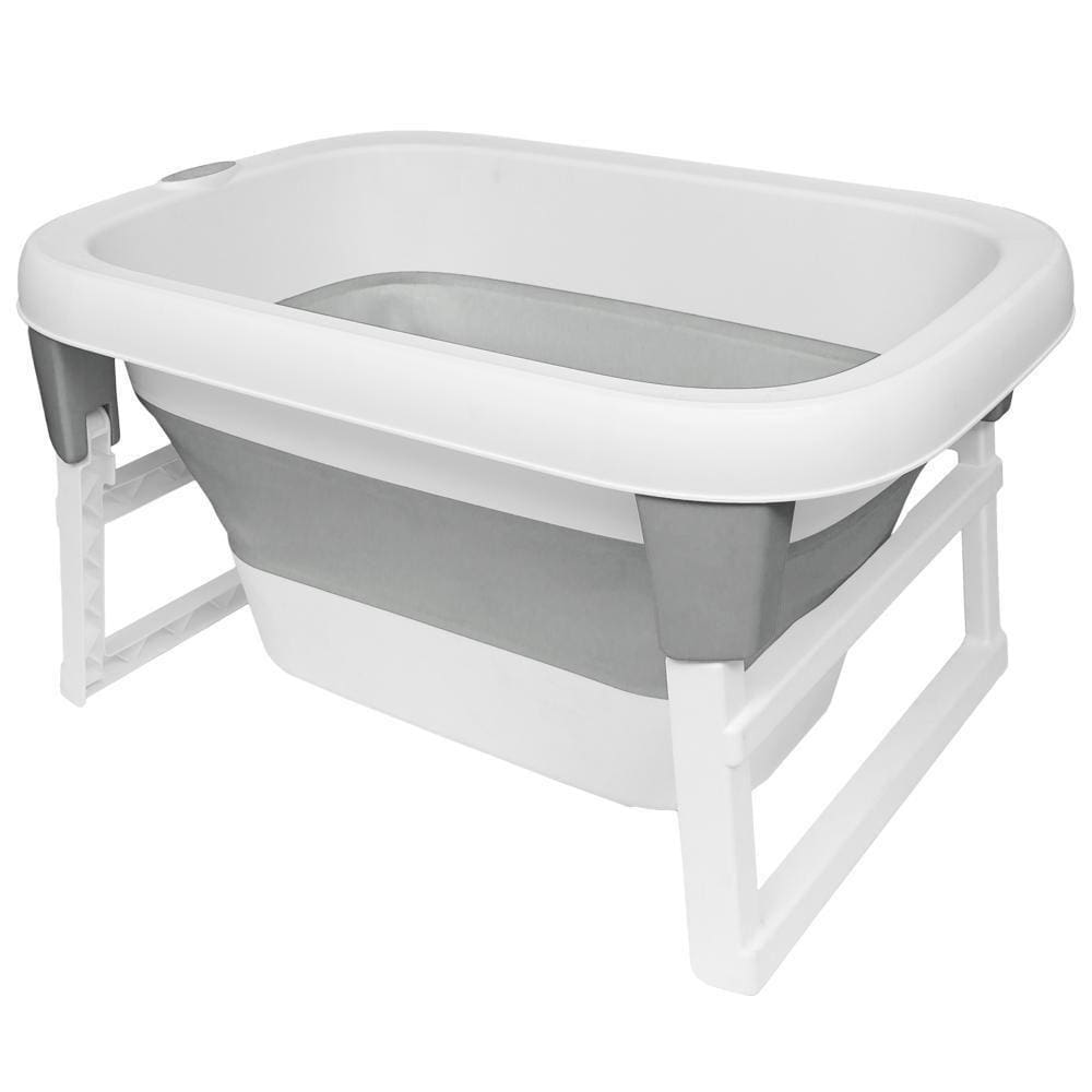 Banheira Ofurô Infantil Buba Cinza 80L | Válvula e Sensor