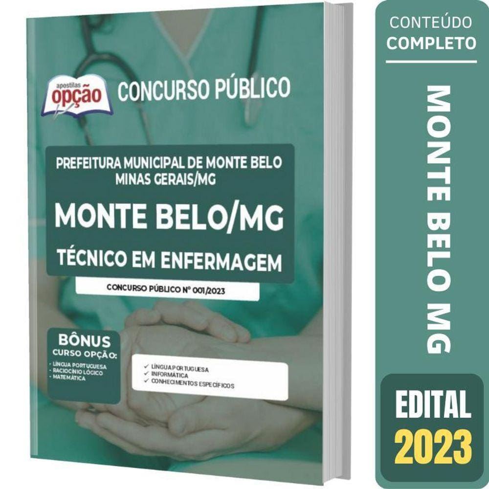 Apostila Concurso Monte Belo Mg - Técnico Em Enfermagem