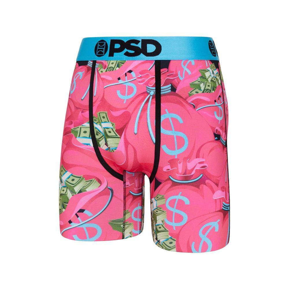 Bolsas de dinheiro Boxer Briefs PSD para homens, multicolori
