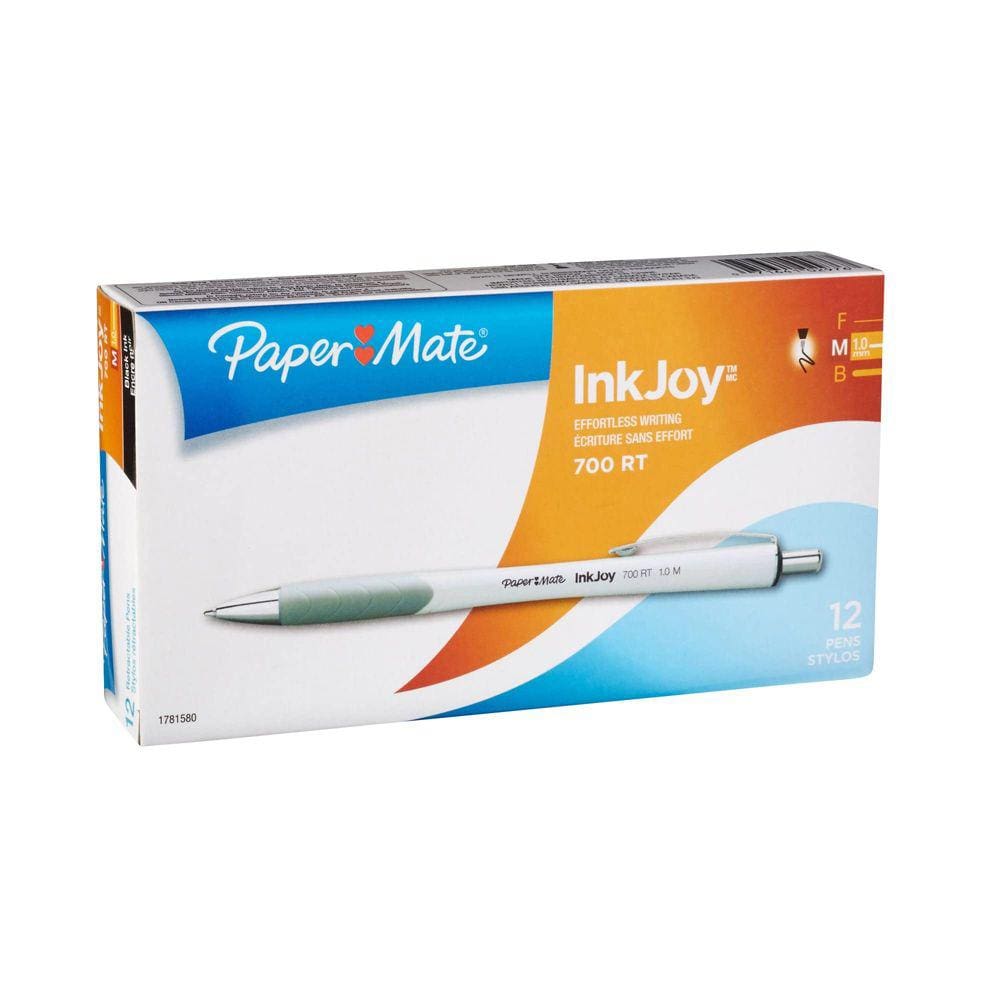 Canetas esferográficas Paper Mate InkJoy 700RT de ponta médi