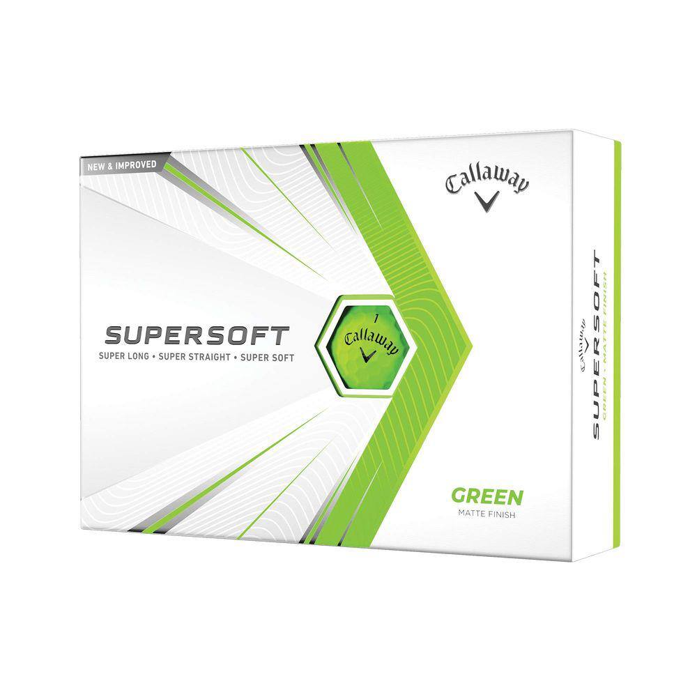 Bolas de golfe Callaway Supersoft 2021 verdes