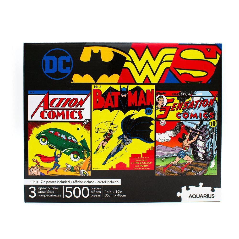 Quebra-cabeça Aquário DC Comics Superman Batman Mulher Marav
