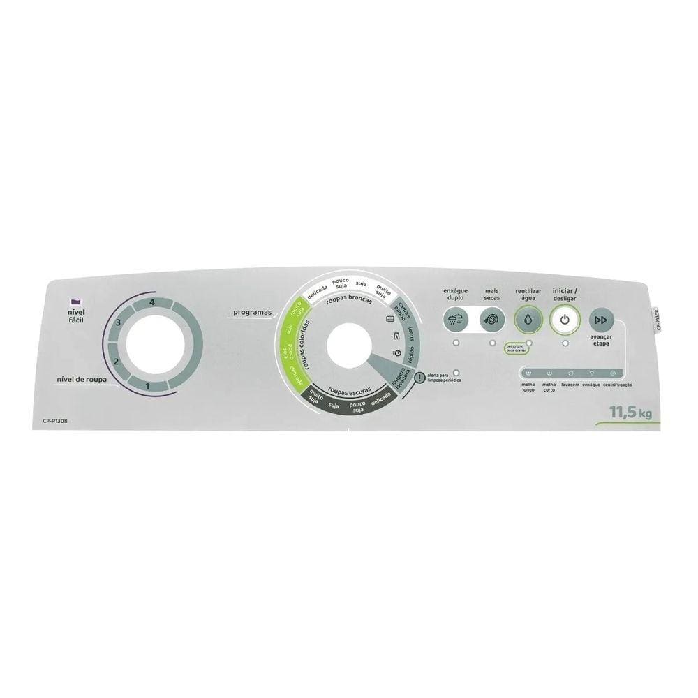 Painel Decorativo compatível lavadora CWK12AB 11,5KG CP P1308
