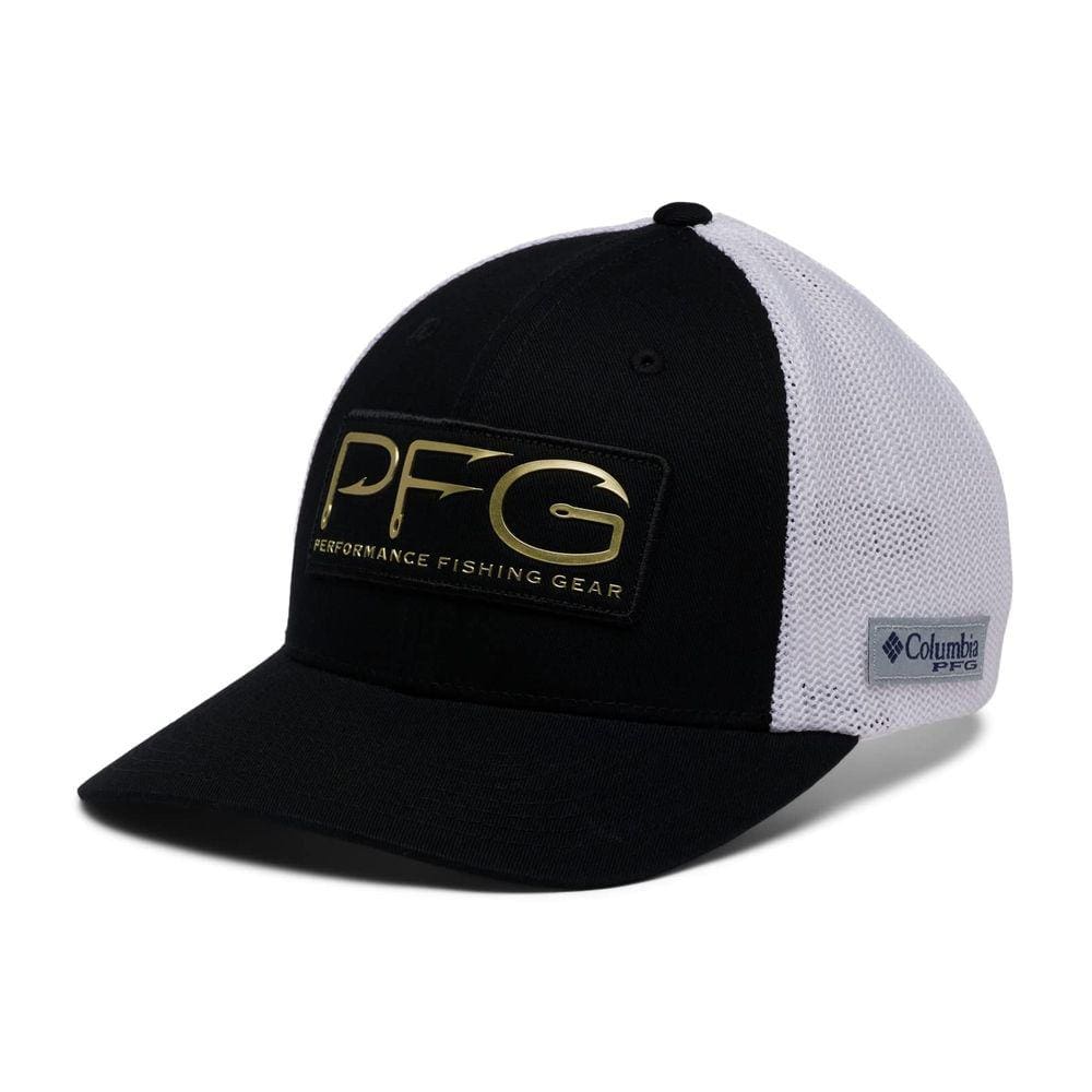 Chapéu de pesca Columbia PFG Mesh Hooks preto/dourado L/XL