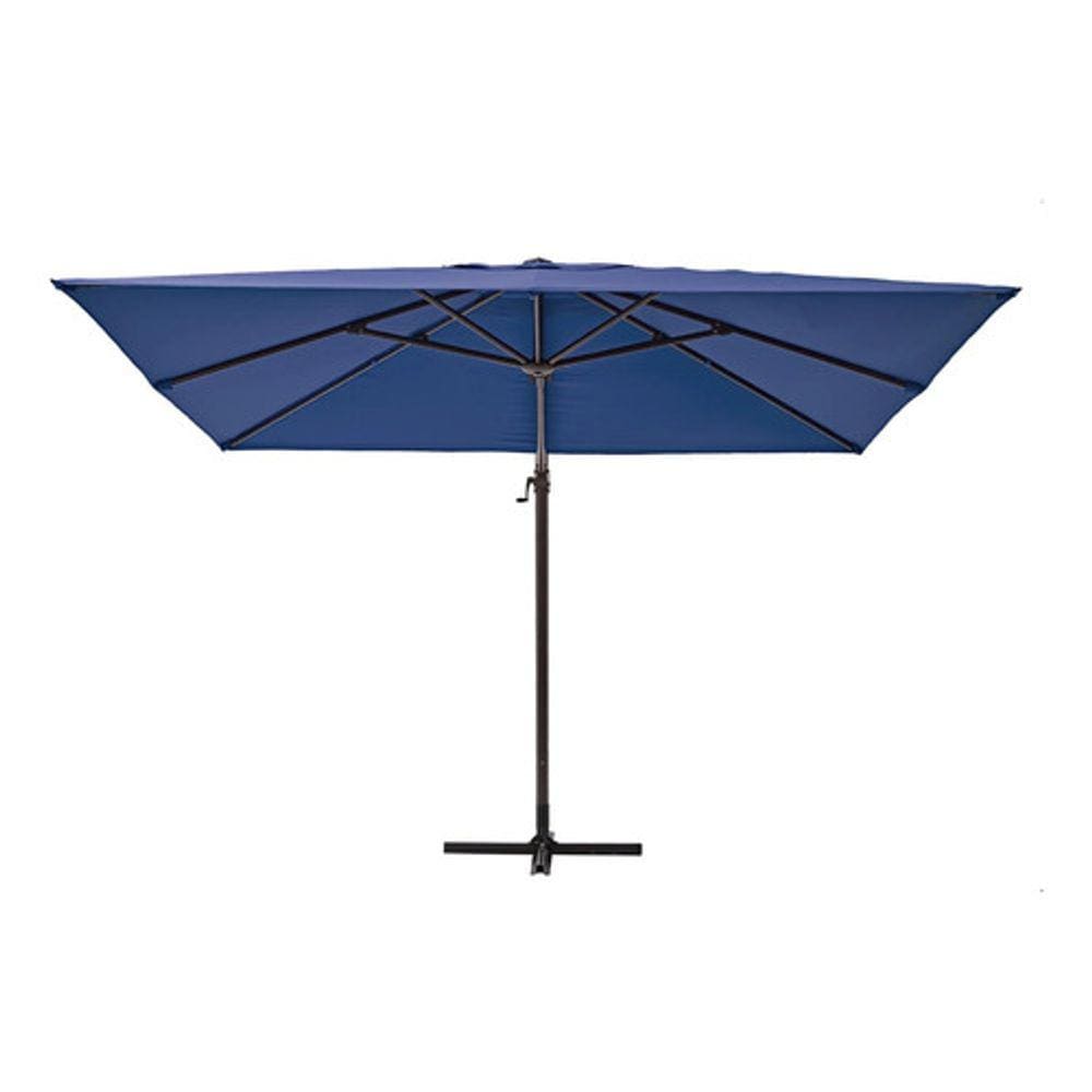 Ombrelone Guarda Sol Alumínio Quadrado 285x285cm 360º - Azul