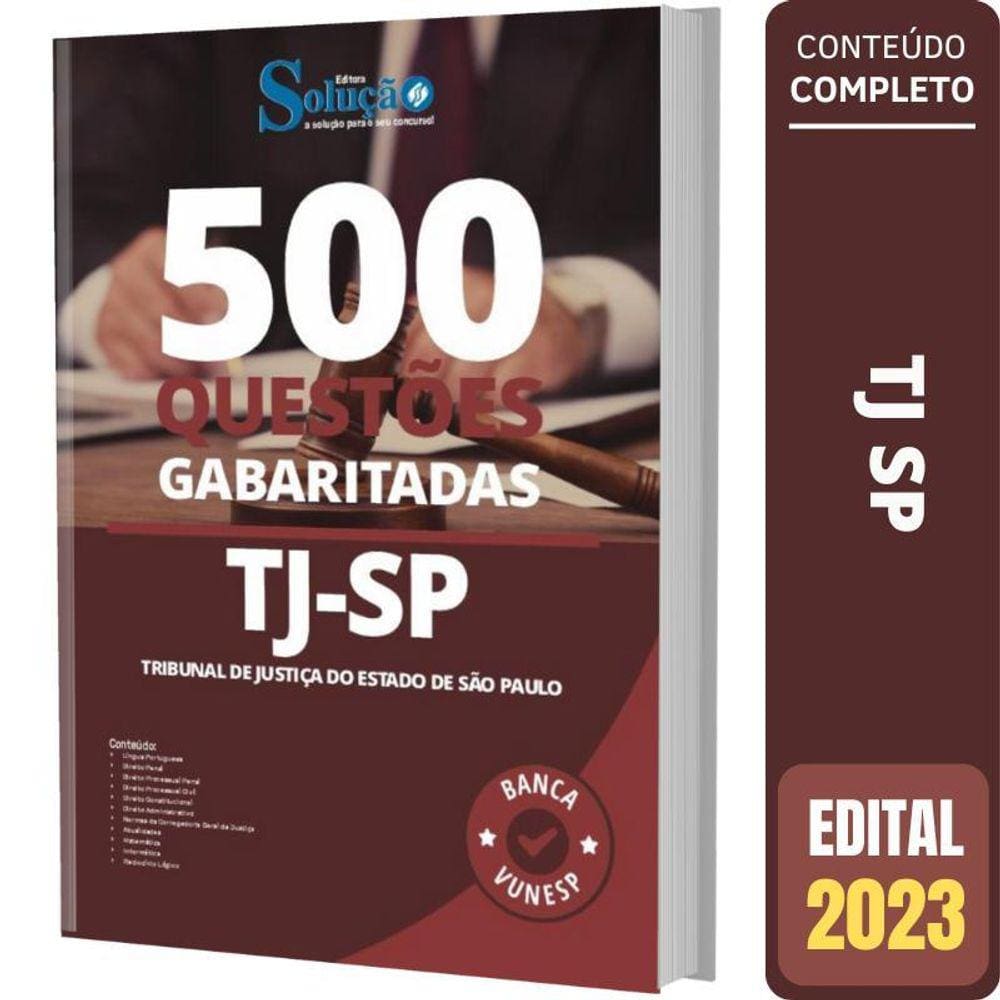 Caderno De Questões Tj-Sp - Questões Gabaritadas