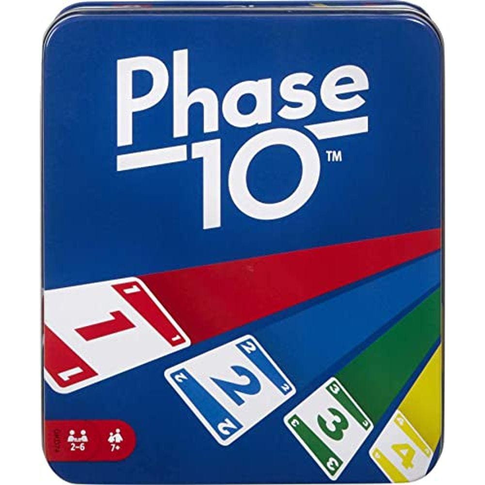 Jogo de cartas Mattel Games Phase 10 com 108 cartas em caixa