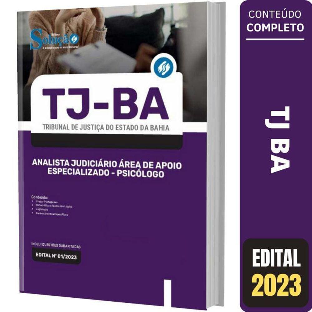 Apostila Concurso Tj Ba - Analista Judiciário Psicólogo