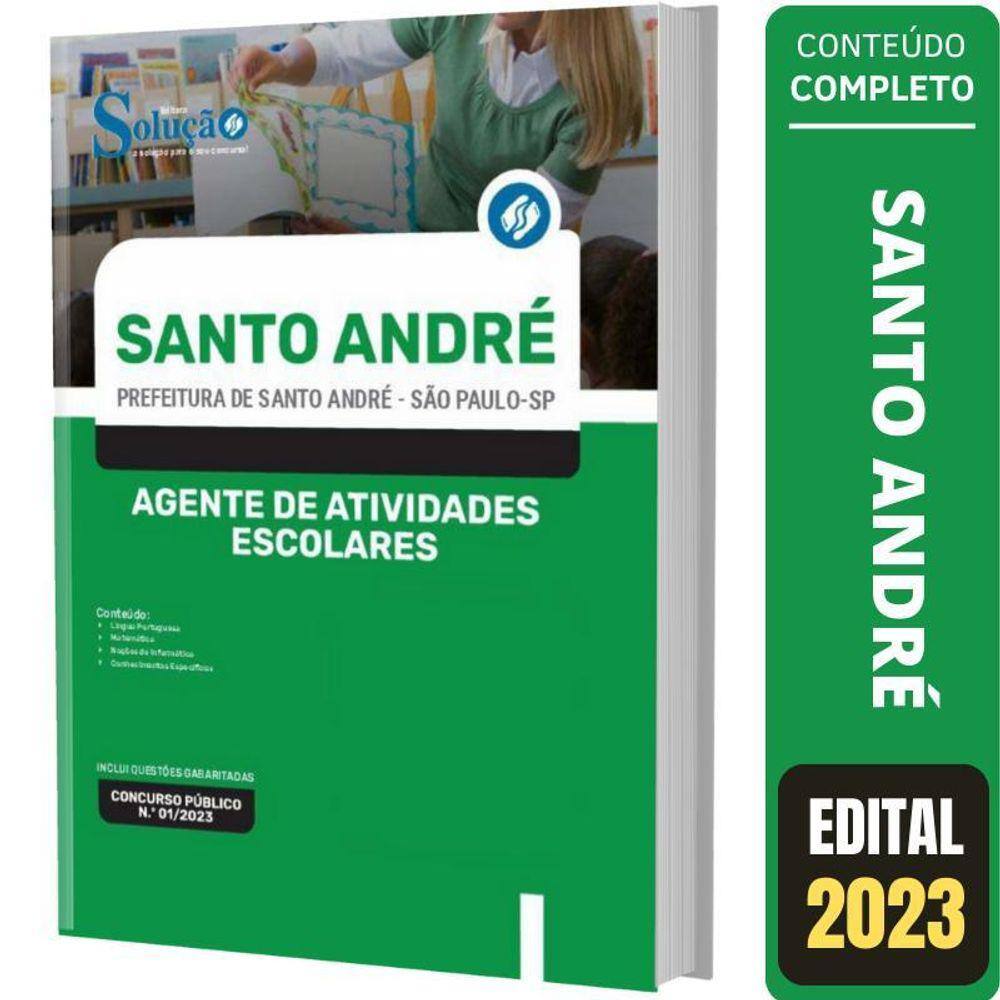 Apostila Santo André Sp - Agente De Atividades Escolares
