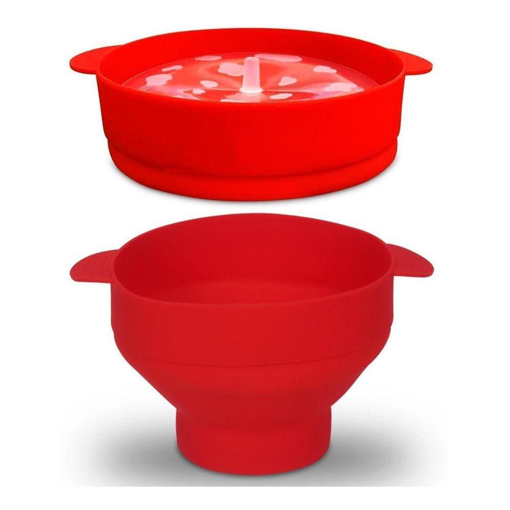 Pipoqueira Balde De Pipoca Silicone Para Micro-Ondas