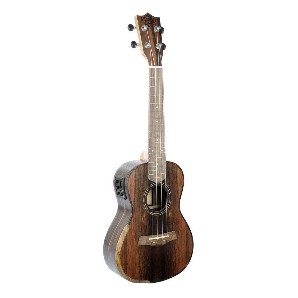 Ukulele Moani Mauna Concerto 23`` Ebony Com Bag Ukeb-23Eq