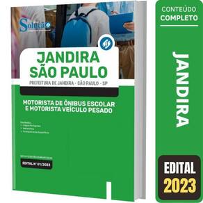 Apostila Jandira Sp - Motorista De Ônibus Escolar