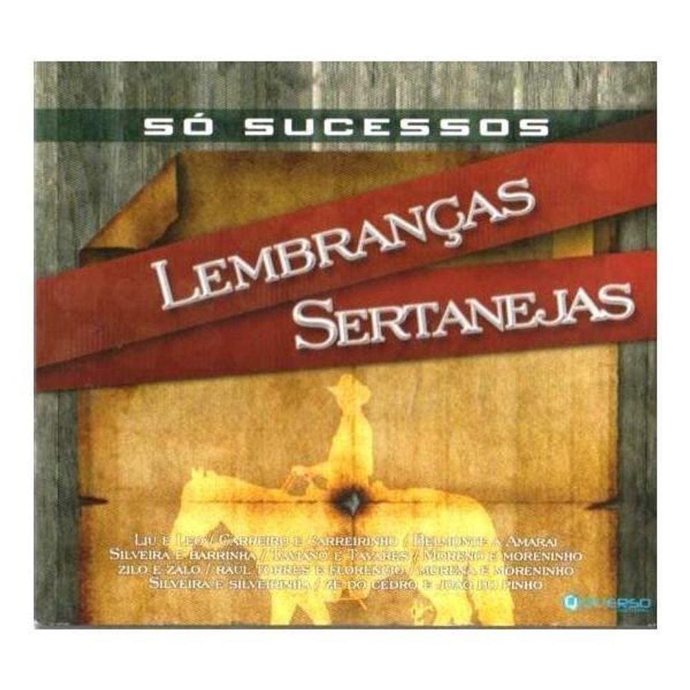 Cd Só Sucessos - Lembranças Sertanejas - Nacional [Digipack]