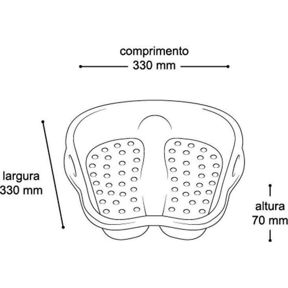 Bacia Para Pés Pedicure Spa Relaxamento Escalda Pés Limpeza