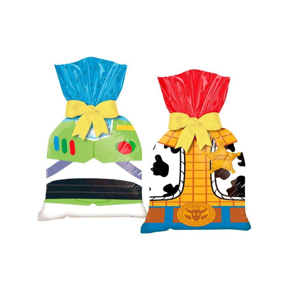 Sacola Plástica Toy Story 14x27cm 12 Unidades