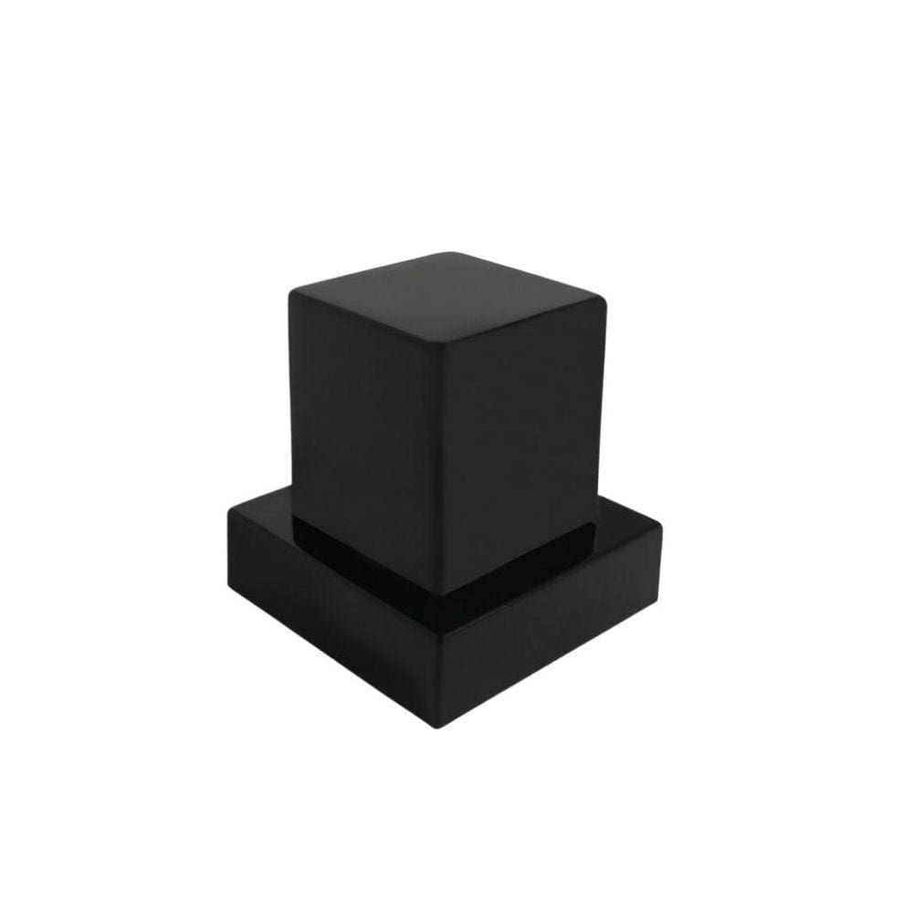 Acabamento Quadrado Metal Registro Pressão Gaveta Preto