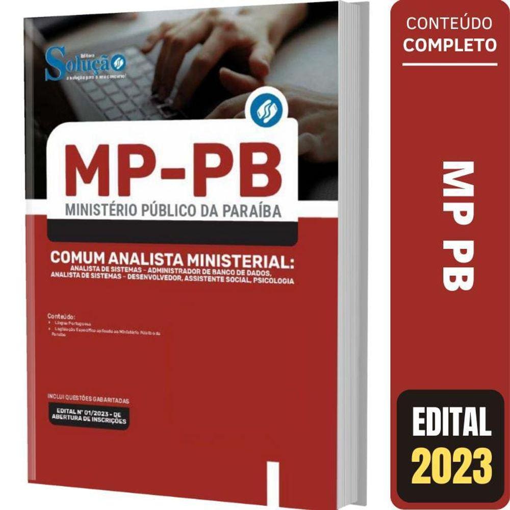 Apostila Concurso Mp Pb - Comum Analista Ministerial