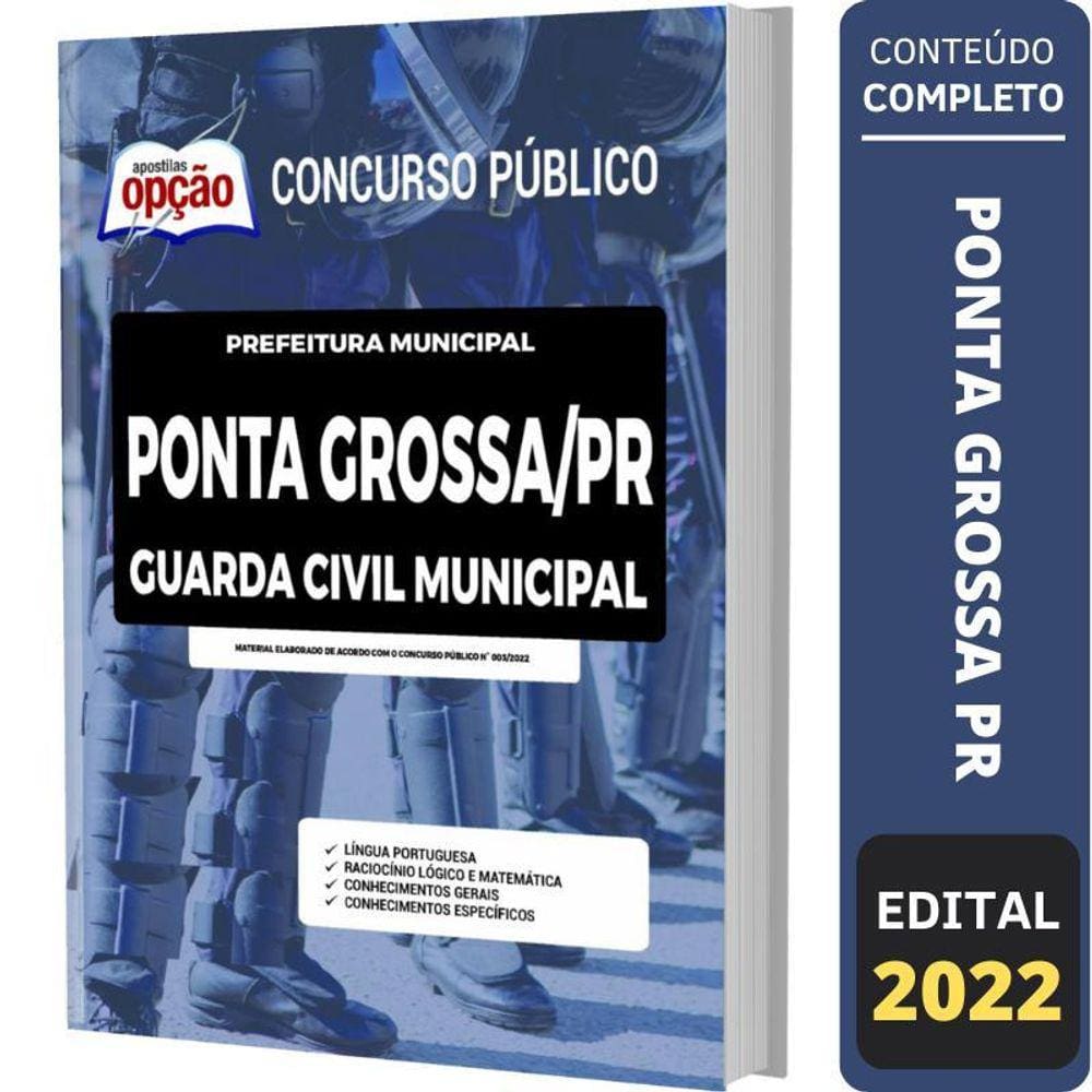 Apostila Concurso Ponta Grossa Pr - Guarda Civil Municipal