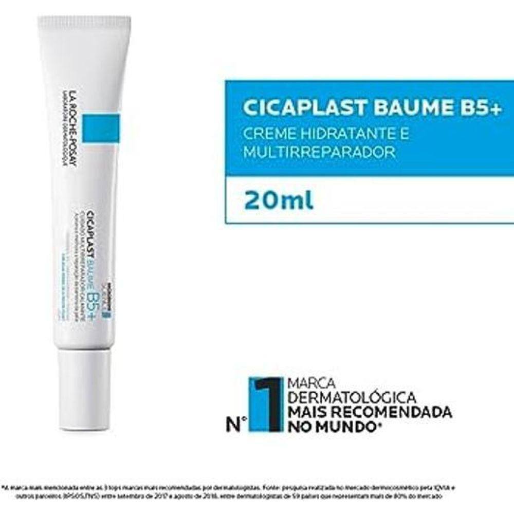 Creme Hidratante Cicaplast Baume B5+ La Roche-Posay 20Ml