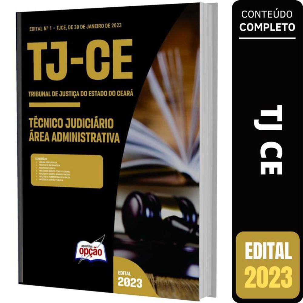 Apostila Tj Ce - Técnico Judiciário - Técnico-Administrativa