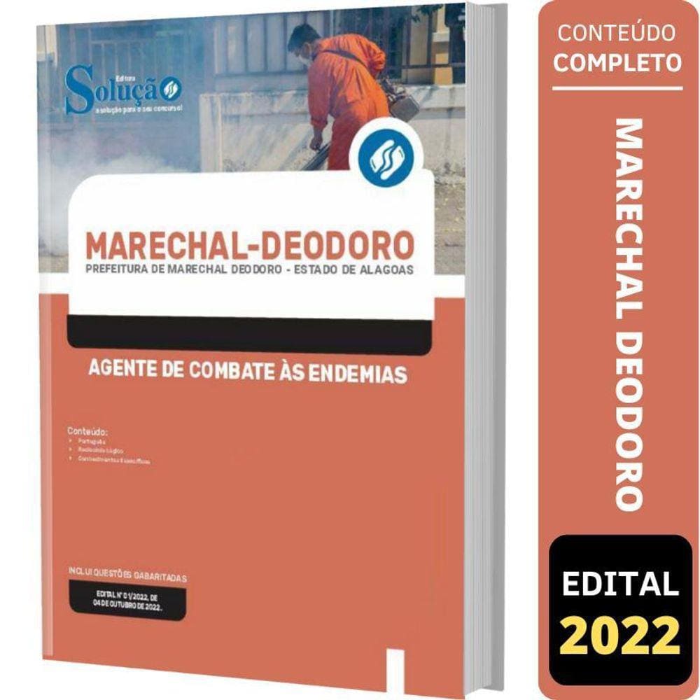 Apostila Marechal Deodoro Al - Agente De Combate Às Endemias