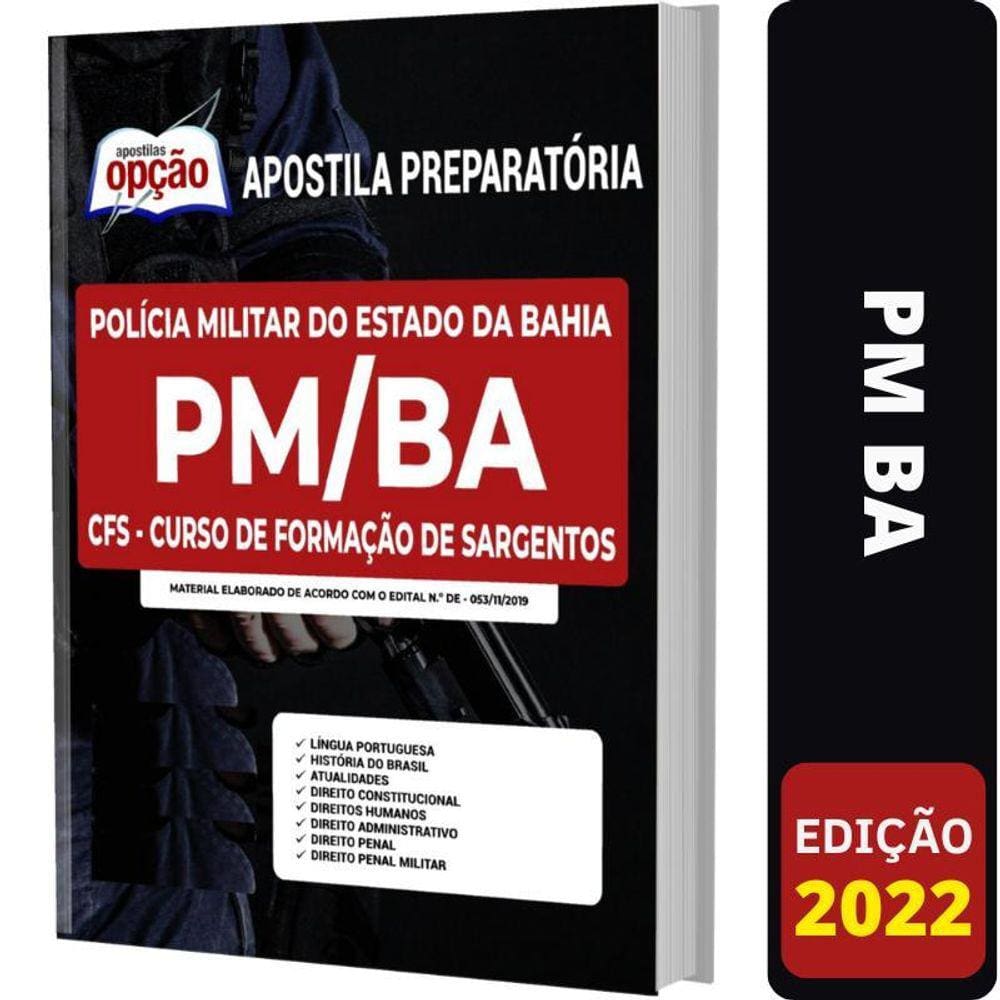 Apostila Cfs Pm Ba - Curso De Formação De Sargentos Da Bahia