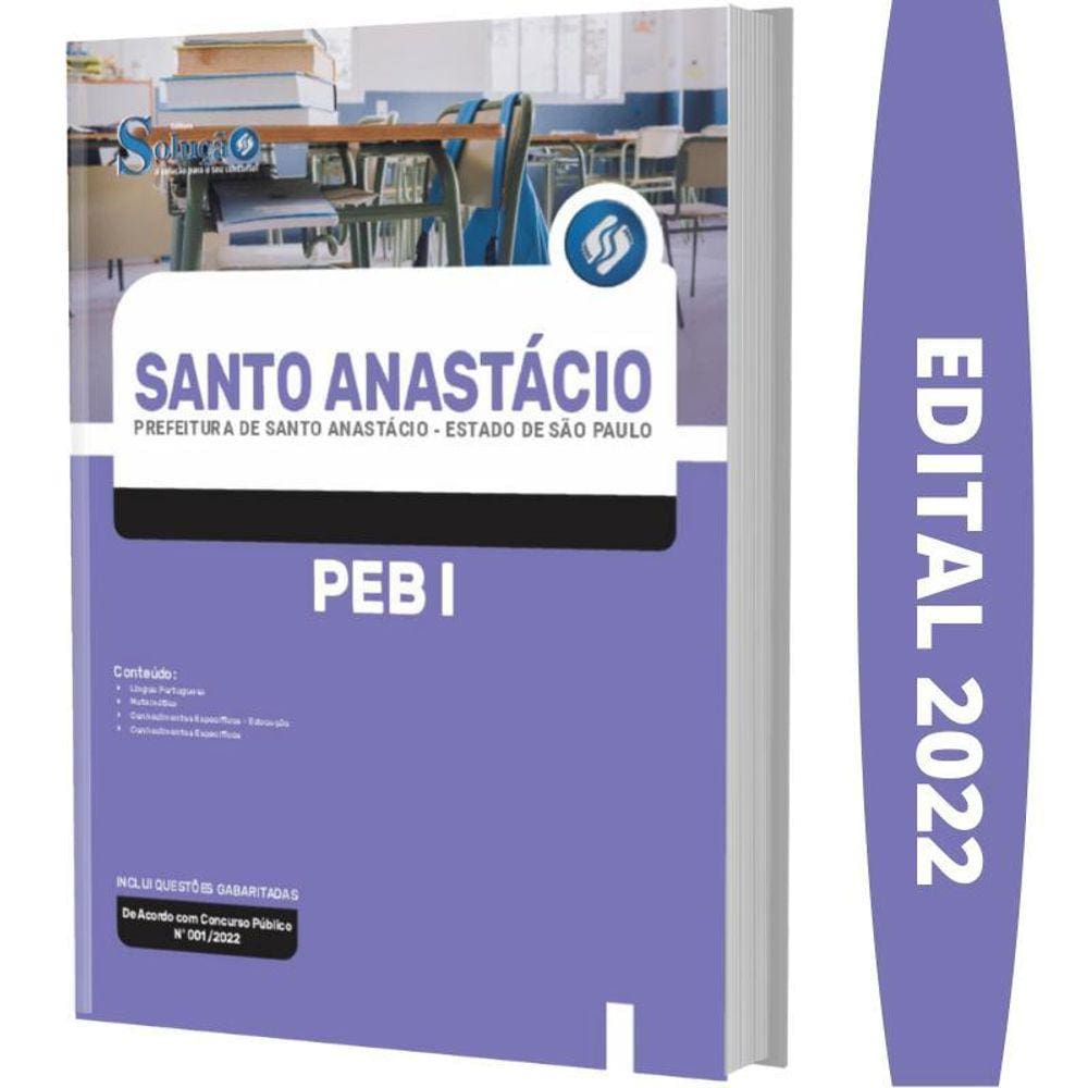 Apostila Concurso Santo Anastácio Sp - Peb 1