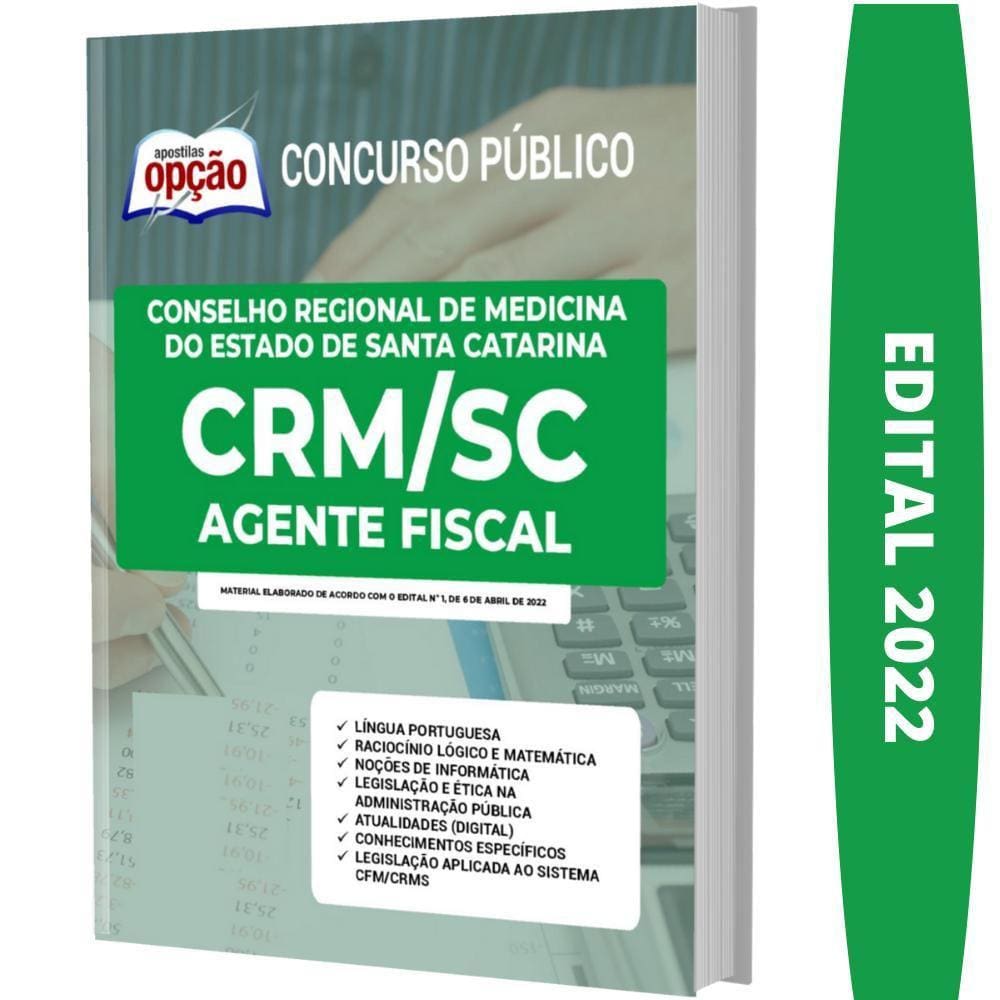 Apostila Concurso Crm Sc - Agente Fiscal - Medicina Sc